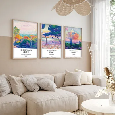 Produktbild von Wallity, Elegantes Dekoratives Wandbild (3 Teile), 50 x 70 cm | 100% MDF (3 mm) mit 100% Massivholzrahmen (2 cm) | Perfekt für modernes Wohnen, stilvoll und ansprechend.
