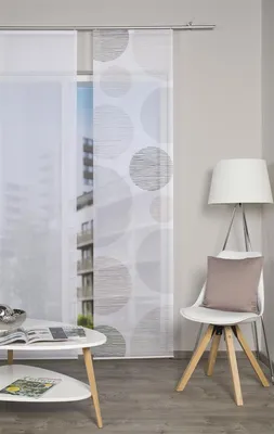 Produktbild von 84553 Schiebegardine BORDEN halbtransparent, Bambusoptik 260x60 cm