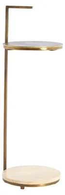 Obrázek produktu pro Light & Living – odkládací stolek Leda – písková barva – Ø26x76 cm