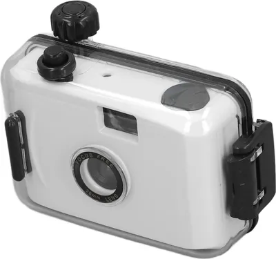 Produktbild von 35-mm-Mehrwegfilmkamera mit wasserdichtem Gehäuse zum Schnorcheln mit einer Verschlusszeit von 1/100 s, F/9, 28-mm-Objektiv, schwarz-weiß