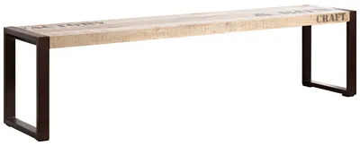 Produktbild von MASSIVMOEBEL24.DE Bank Mango 140x40x45 natur bedruckt FACTORY #120