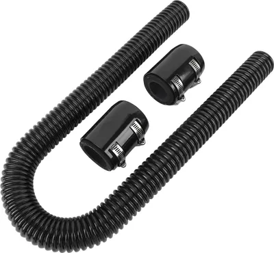 Imagen del producto de Kit de mangueras de refrigerante de acero inoxidable flexibles de 36 pulgadas, con abrazaderas de alta calidad, universal, para refrigerante, color