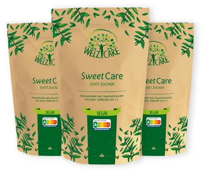 Produktbild von Sweetcare statt Kristallzucker: 3 kg (3 Tüten)