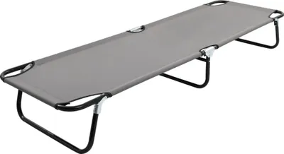 Image de Chaise longue pliable gris Acier
