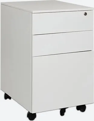 Produktbild von ENPRAG Mobilní kancelářský třízásuvkový kontejner HDT-03C bílý