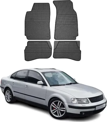 Image de OMAC Gummi Fußmatten für VW Passat B5 1997-2005 Automatten Gummi Schwarz 4tlg