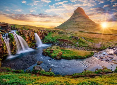 Produktbild von BLUEBIRD Puzzle Wasserfall Kirkjufellsfoss, Island 2000 Teile