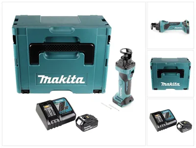 Zdjęcie produktu dla Makita DCO 180 RG1J Akumulatorowa przecinarka rotacyjna 18 V 30 000 obr/min + 1x akumulator 6,0 Ah + ładowarka + Makpac