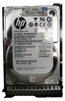 Obrázok produktu pre HPE 653953-001, 500 GB, 7200 ot/min, 2.5", SAS