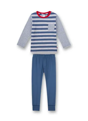 Produktbild von Sanetta Jungen-Schlafanzug lang blau Ringel 92