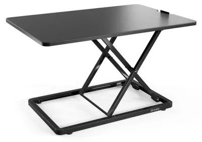 Produktbild von di volio Schreibtischaufsatz DV-192ODC, höhenverstellbar, Standing Desk Converter mit Feder, kompakter Tischaufsatz ergonomisch (Schwarz)