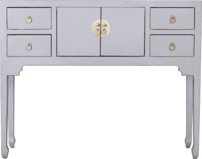 Produktbild von Fine Asianliving Chinesische Konsolentisch Orientalische Möbel Beistelltisch Wandtisch Dekotisch Konsole Telefontisch Tischchen Sofatisch aus Holz Kaffeetisch Couchtisch Sidetable