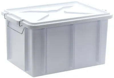 Image de Giganplast 1900MO Boîte avec couvercle, blanc, 35x25x20 cm