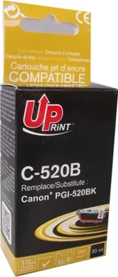 Produktbild von Tintenstrahl UPRINT PGI520 CANON, Mit Chip, Schwarz