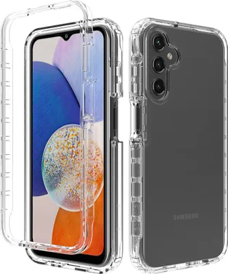 Produktbild von Galaxy A25 Hülle, Hybrid Transparente Rückseite TPU Bumper Stoßfest Schutzhülle für Samsung Galaxy A25