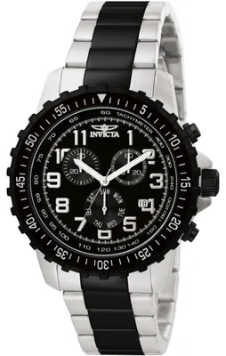 Obrázok produktu pre Invicta Specialty 1326 Pánske Hodinky - Quartz Hnutie - Nerezová Oceľ s Čiernym Ciferníkom - 45 mm