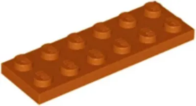 Produktbild von Lego® 2x6 Platte 3795 - 10 Stück Dunkles Orange