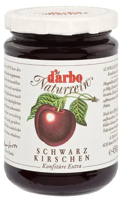 Immagine prodotto di Darbo Confettura Naturale di Ciliegie Nere Extra Frutta Spalmabile 450g