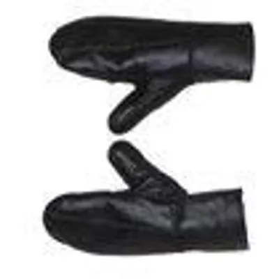 Produktbild von Damen Handschuhe Fäustlinge aus Lammfell Patchwork