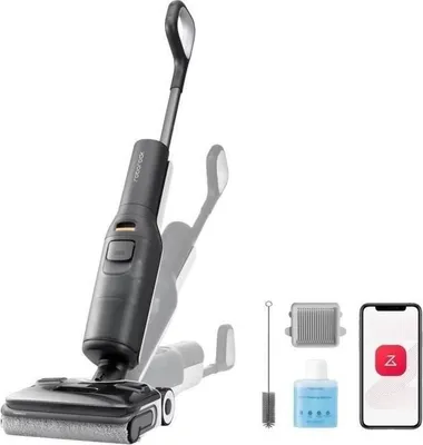 Image de Aspirateur Laveur sans Fil Roborock F25 ACE, 20000 Pa, Tout-en-Un sols durs, Séchage Rapide 90°C, 840 ml, Gris