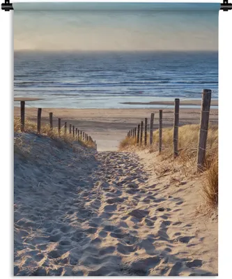 Produktbild von MuchoWow® Wandteppich Wandbehang Sand - Strand - Düne - Meer - Sommer 150x200 cm Tapisserie Dekoration Wandtuch - Wandaufhängung - Moderner