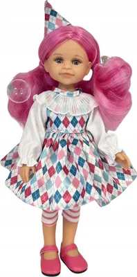 Produktbild von Puppe Paola Reina Amiga Cleo Arlequín 32 cm Rosa