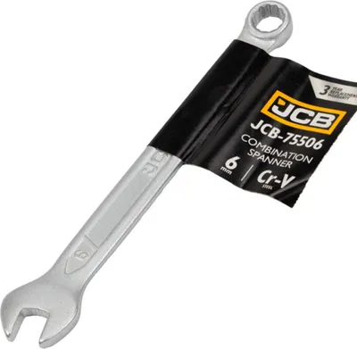 Obrázok produktu pre JCB | Kombinovaný kľúč 6MM, račňový kľúč, kombinovaný kľúč, otvorený kľúč, otvorený kľúč, račňový kombinovaný kľúč