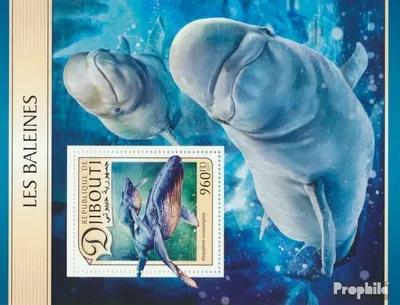 Produktbild von Briefmarken Dschibuti 2017 Mi Block 583 (kompl. Ausg.) postfrisch Wale