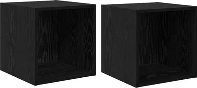 Obrázek produktu pro vidaXL Nástěnná skříňka 2 ks vzhled černého dubu 37 x 37 x 37 cm