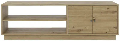 Produktbild von TV-Lowboard MAJA, 161 cm breit, 50 cm hoch, Eiche Artisan, 2 Drehtüren
