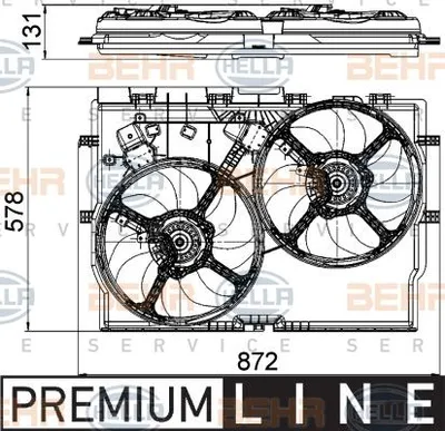 Produktbild von HELLA Lüfter Motorkühlung 8EW 351 041-441