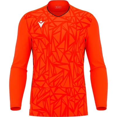 Image de Maillot Macron Corvus Eco Tw à manches longues pour homme - Orange / Noir