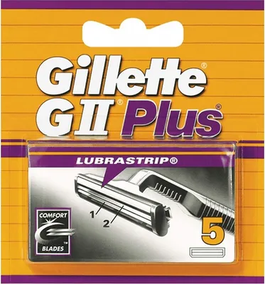 Produktbild von Gillette GII Plus Rasierklingen, 5er Pack