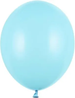 Produktbild von 50 Stk. Luftballon Ø30cm "Uni Pastell" | Hellblau