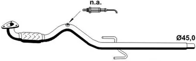 Produktbild von VEGAZ Abgasrohr Auspuffrohr für OPEL Vectra C Caravan (Z02) Vorne OR-316ERNS