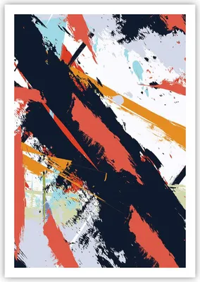 Produktbild von Poster - Poster ohne Rahmen - Abstraktion Graffiti Modern - 70x100 cm - Wand Bild - Wanddeko - Wandbilder - Kunstposter - Wandposter - Bilder - Kunstdruck - Wandbild - P2XPA70x100-4257