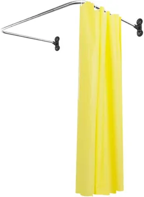 Productafbeelding van U-vormige Douchegordijnstang van Roestvrij Staal 98x102x98cm