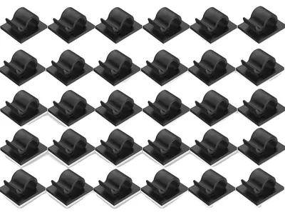 Immagine prodotto di Fascette per cavi, autoadesive, facili da installare, 30 pezzi, nero
