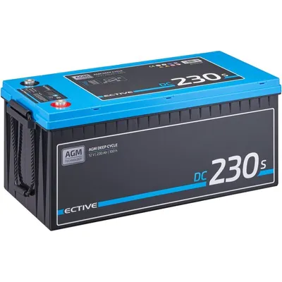 Produktbild von ECTIVE DC 230S AGM Deep Cycle mit LCD-Anzeige 230Ah Versorgungsbatterie - 0% nach §12 Abs. 3 UstG