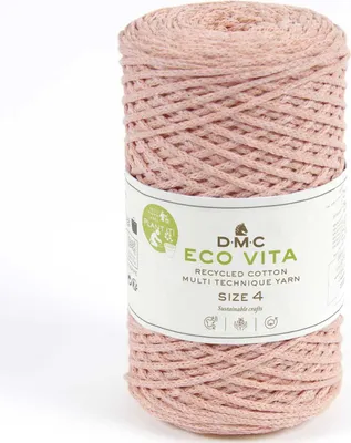 Image de DMC Eco Vita-4 – Fil de coton composé à 80 % de coton recyclé et à 20 % de polyester (couleur 104)