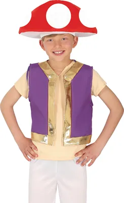 Produktbild von Videospiel Fantasie Hut Rot Gold Violett Kostüm Karneval Kinder Spaß Accessoires, Größe: 128/134 Farbe: Lila