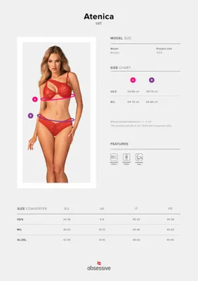 Produktbild von Obsessive - Atenica-Set Zweiteilig M/L