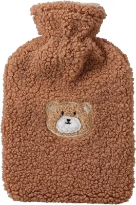 Immagine prodotto di Borsa termica in peluche a forma di orsetto, capacità 1 litro, colore marrone, marca H&L
