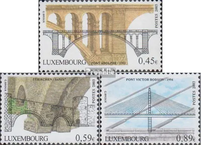 Produktbild von Briefmarken Luxemburg 2003 Mi 1604-1606 (kompl.Ausg.) postfrisch Brücken