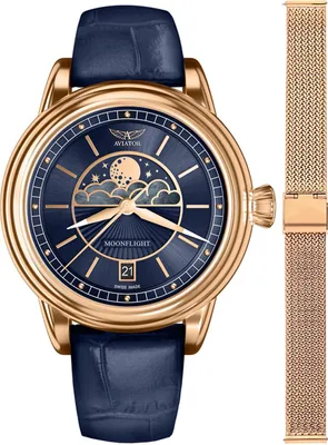 Image de Montre Aviator pour femme V.1.33.2.256.4-SET or rose