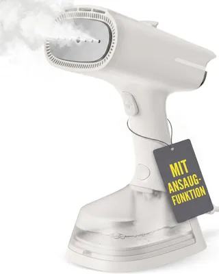 Produktbild von LEBENLANG 1400W Steamer Dampfglätter mit Saugfunktion - 5000pa & 270ml – Weiß