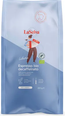 Produktbild von LaSelva Espresso ganze Bohnen koffeinfrei 250g