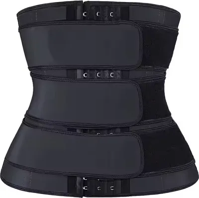 Produktbild von Waist Trainer, Taillenformer Gürtel mit Hakenverschluss verstellbar Schwarz, M