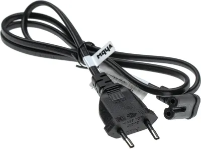 Produktbild von vhbw Netzkabel Schutzkontaktstecker Ersatz für Samsung 3903-000853 für Kaltgeräte z.B. PC Monitor Computer Drucker - C7 Buchse, 1 m, 90° Gewinkelt