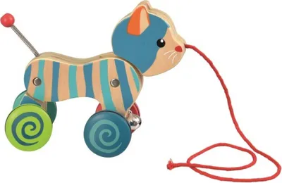 Produktbild von Egmont Toys Holz-Zugfigur Katze 19x9x15 cm